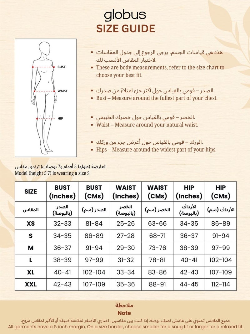 جلو باص طقم كورتا نسائي بنفسجي مطبوع بزخارف عرقية وأكمام الجرس وياقة على شكل  بتفاصيل ترتر وتطريز زاري مع بنطلون ودوباتا شبكية للمناسبات - Image 2